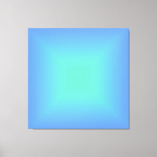 Holographic Shiny diamond blue to aquamarine green Canvas Print