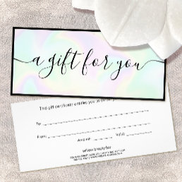 Holographic Signature Script Gift Certificate