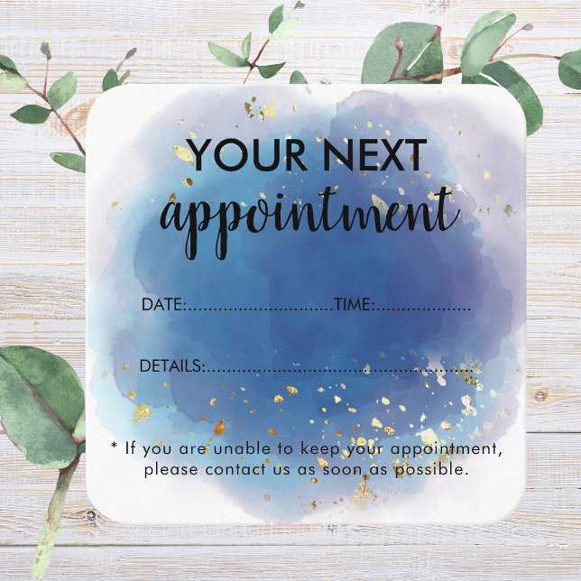 Holographic Signature Script Modern Glam Glitter Appointment Card (Holographic Signature Script Modern Glam Glitter Appointment Card
)
