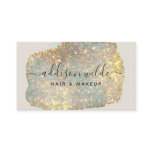 Holographic Signature Script Modern Glam Glitter Business Card Holographic Signature Script Modern Glam Glitter Business Card