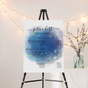 Holographic Signature Script Modern Glam Glitter Foam Board