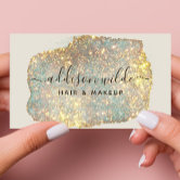 holographic glitter business cards Glitter Sparkly Holographic Signature Monogram Business Card