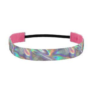 holographic silver headband