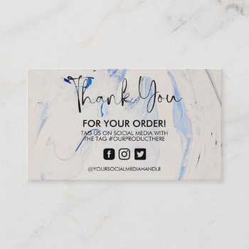 Holographic Social Media Salon Thank You Business  Business Card by TwoTravelledTeens at Zazzle
