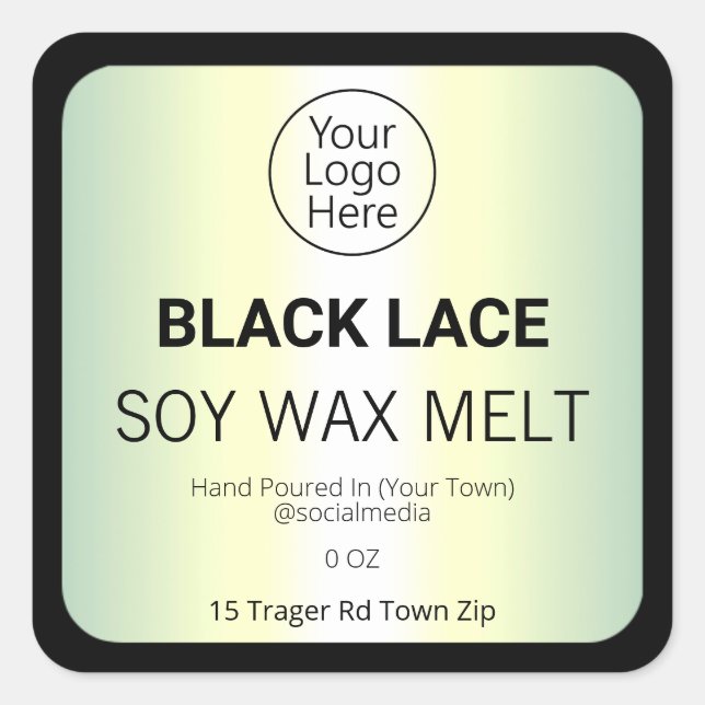 Holographic Soy Wax Melt Product Labels (Front)
