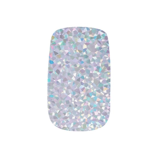Holographic Sparkle Dream Minx Nail Art (Left Thumb)