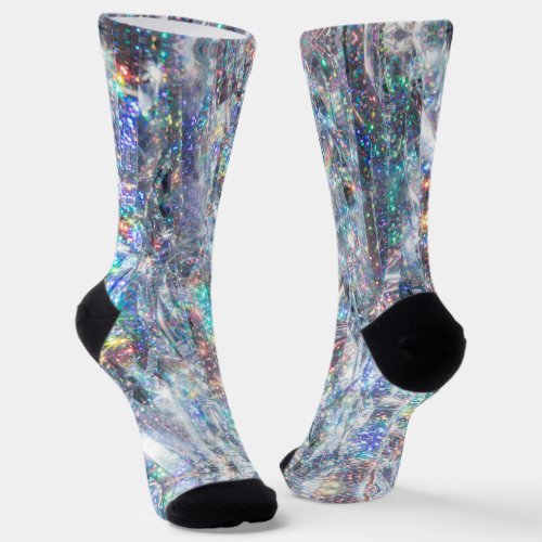 Holographic Sparkle Glitter  Socks