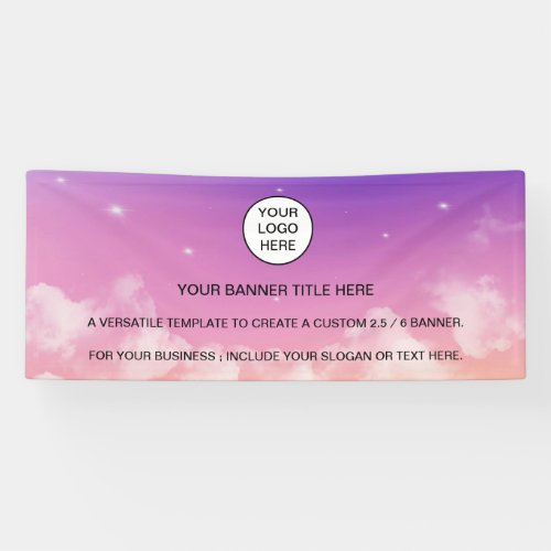 Holographic Sparkle Opal Iridescent business  Banner