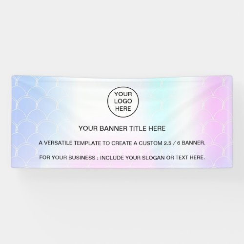 Holographic Sparkle Opal Iridescent business Banner