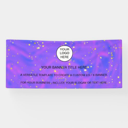 Holographic Sparkle Opal Iridescent business Banner