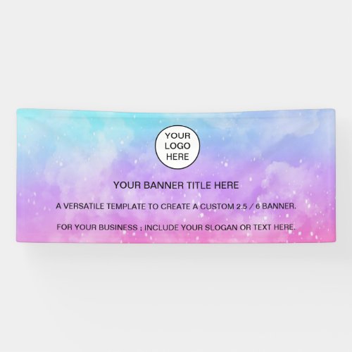 Holographic Sparkle Opal Iridescent business Banner