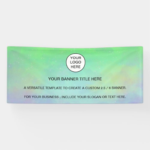 Holographic Sparkle Opal Iridescent business Banner