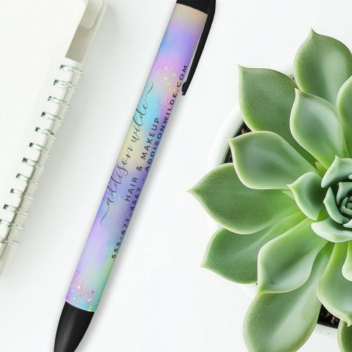 Holographic Sparkle Opal Iridescent Business Pen