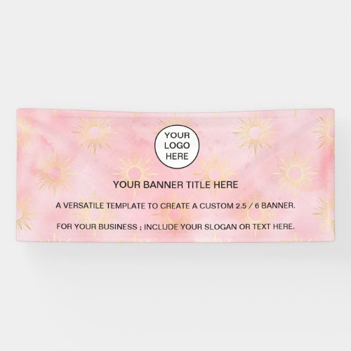  Holographic Sparkle Opal Iridescent business pink Banner