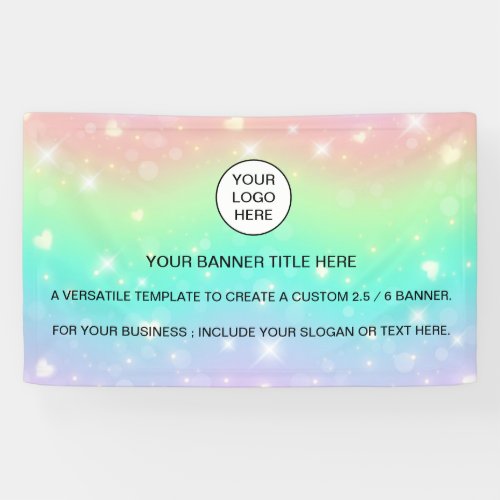  Holographic Sparkle Opal Iridescent business sign