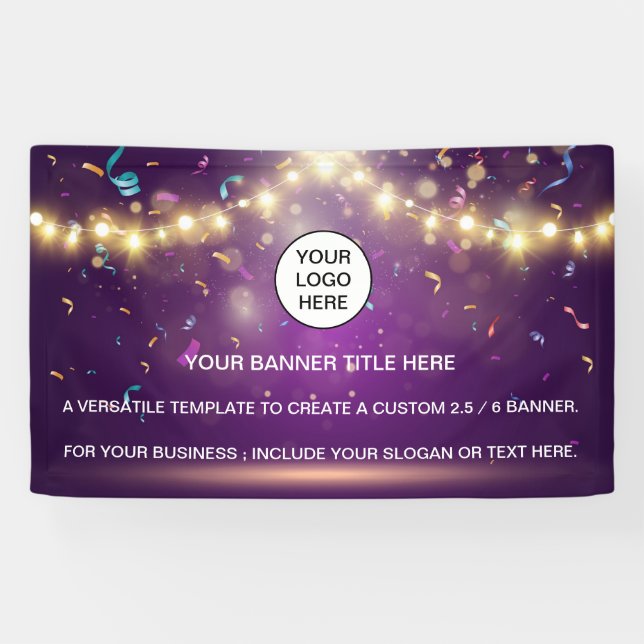 Holographic Sparkle Opal Iridescent business sign (Horizontal)