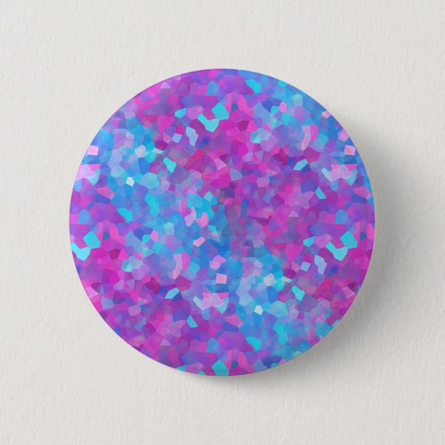 Holographic Sparkles Pattern Pinback Button (Front)