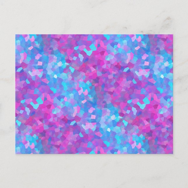Holographic Sparkles Pattern Postcard (Front)