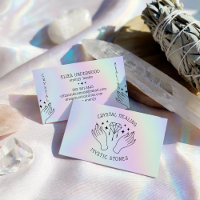 Holographic spiritual crystal healer mystic hands