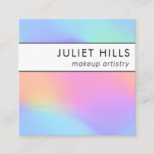 Holographic Square Business Card