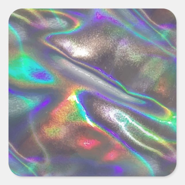 holographic square sticker (Front)