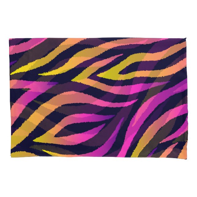 Holographic stripes, seamless futuristic pattern. pillow case (Front)