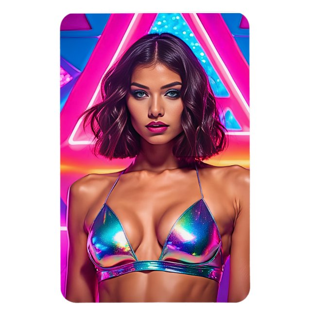 Holographic Swimsuit Model Magnet (Vertical)