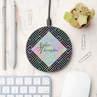Holographic Symmetric Pattern Modern Script
