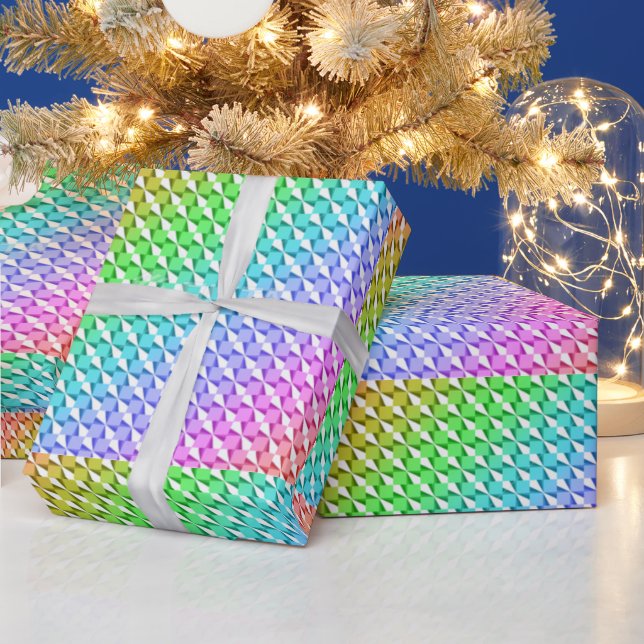 Holographic Tables Wrapping Paper (Holidays)
