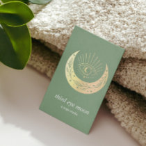 Holographic Third EYE Moon Yoga Holistic Coach  Business Card