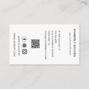 Holographic Third EYE Moon Yoga Holistic Coach Business Card