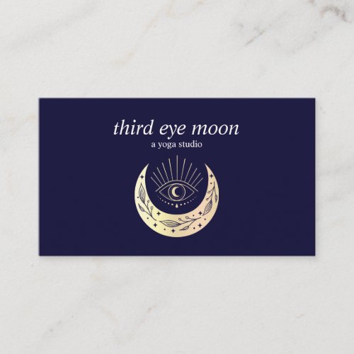 Holographic Third EYE Moon Yoga Spiritual Coach  Business Card