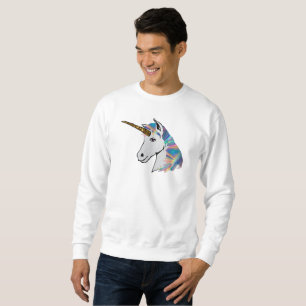 holographic unicorn mens sweatshirt