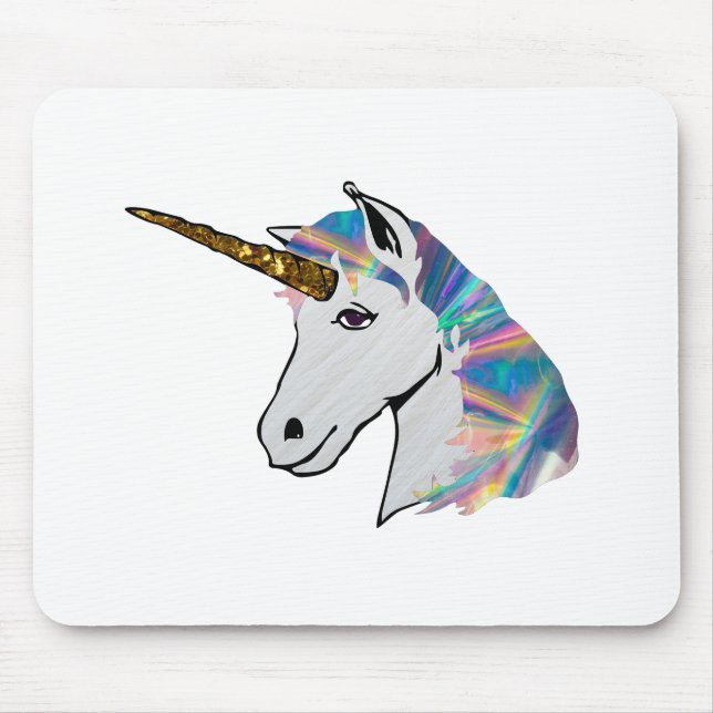 holographic unicorn mouse pad (Front)