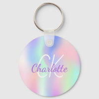 Holographic Unicorn Keychain