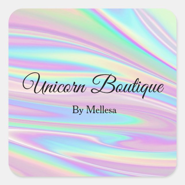 Holographic unicorn sticker (Front)
