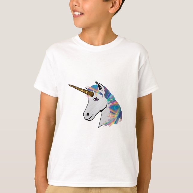 holographic unicorn T-Shirt (Front)