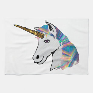 holographic unicorn towel