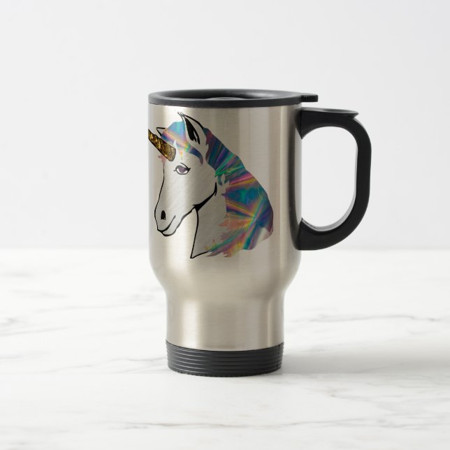 holographic unicorn travel mug (Right)