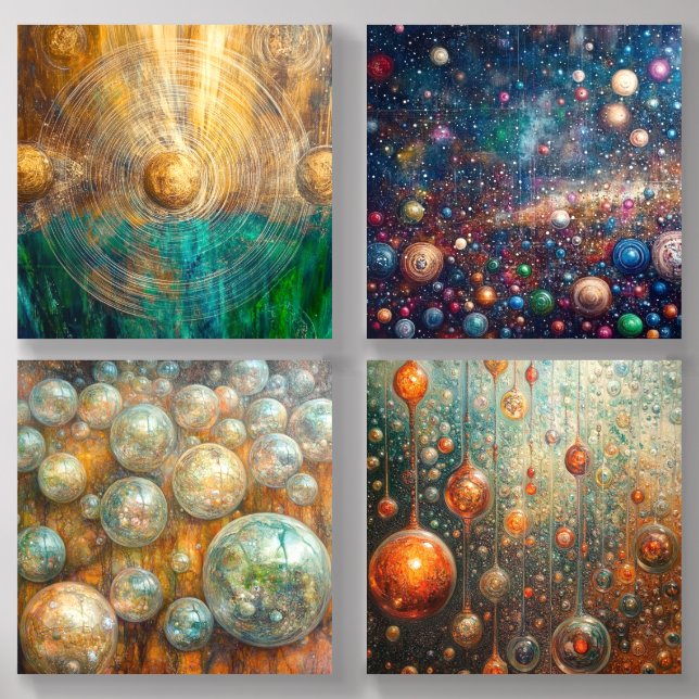 Holographic Universe  Acrylic Photo Tile (Front Set)