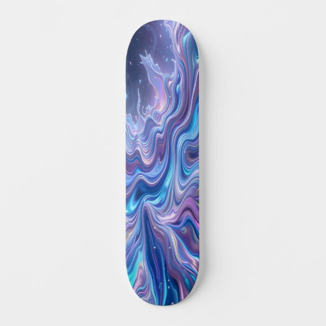 Holographic Waves Edition 4 Skateboard (Front)