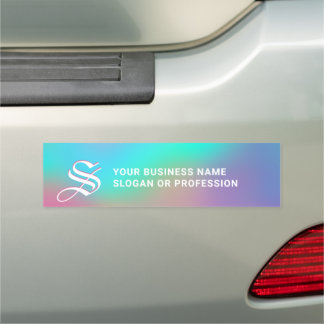 Holographic Wonderland | Monogram Iridescent Car Magnet