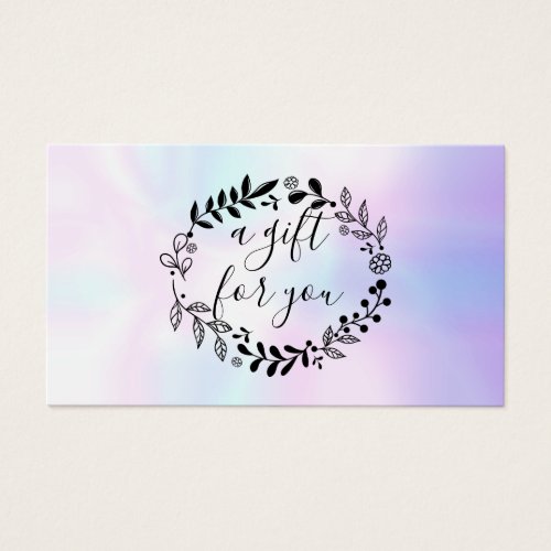 Holographic Woodland Garland Gift Certificate