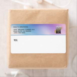 Holographic Your Business Logo Return Address Label