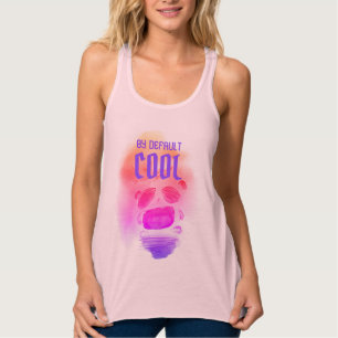 Holography Pink Watercolor Panda BY Default Cool Tank Top