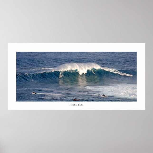 Holohi'a Peahi . surf photo poster . see descrip. (Front)