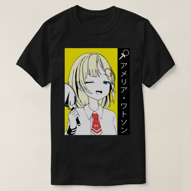 Hololive EN Amelia Watson    T-Shirt (Design Front)