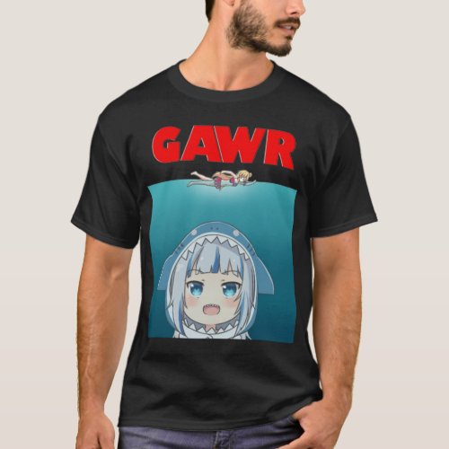 Hololive EN _ Gawr Gura Parody   T_Shirt