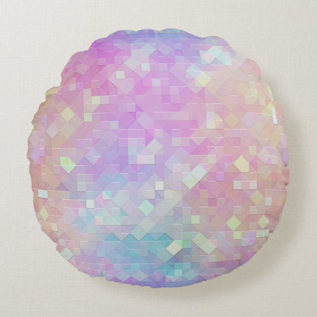 holosparkle mosaic : round pillow (Front)