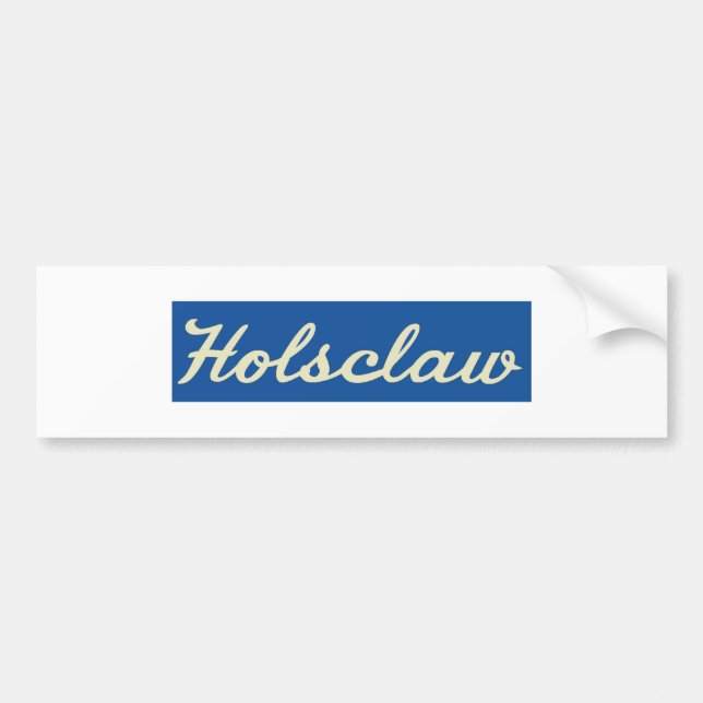 Holsclaw Fender Sticker (Front)
